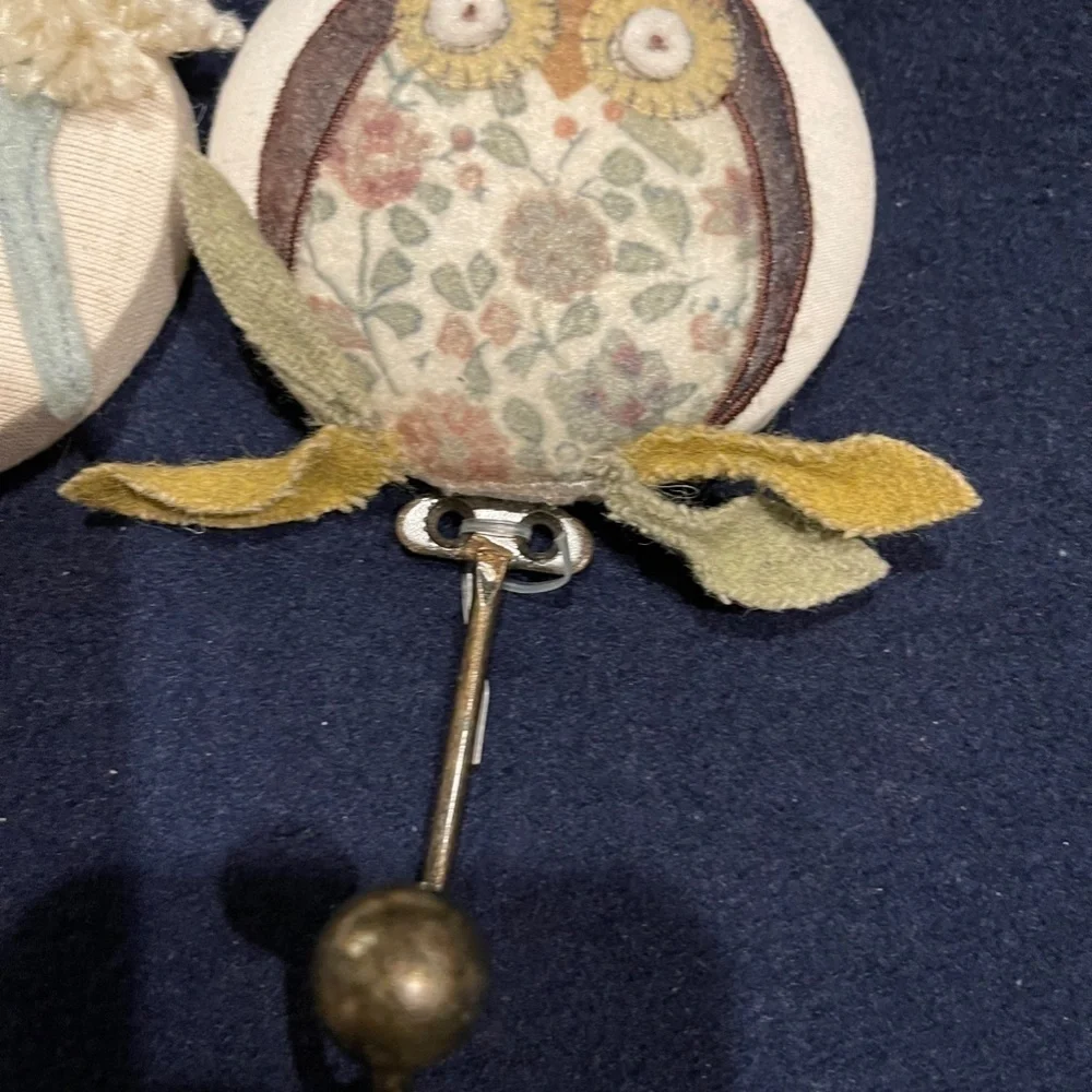 Three Clothing Hooks for Nursery or Child's Room - Sheep, Horse, and Owl